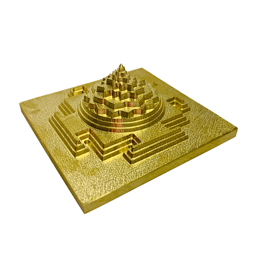 Maha Meru Shri Yantra in 3x3" with Brass and Accurate Cutting.
