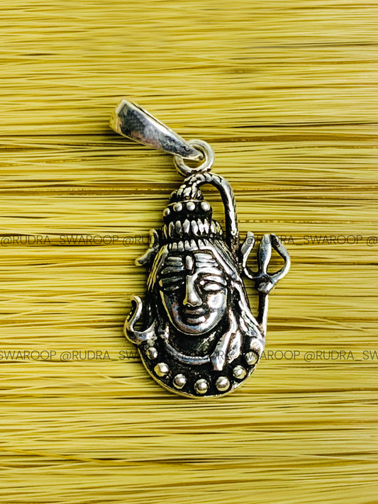 Sterling Silver Lord Shiva Pendant