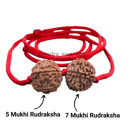5 Mukhi & 7 Mukhi Rudraksha Kawach | Nepal Origin | Hari ki Pauri Abhimantrit | X-Ray Certified
