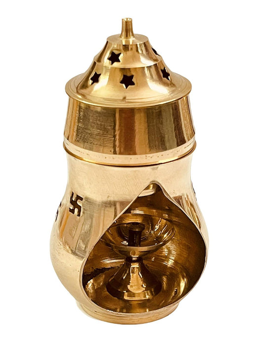 Brass Aroma Incense Burner (CAMPHOR LAMP)