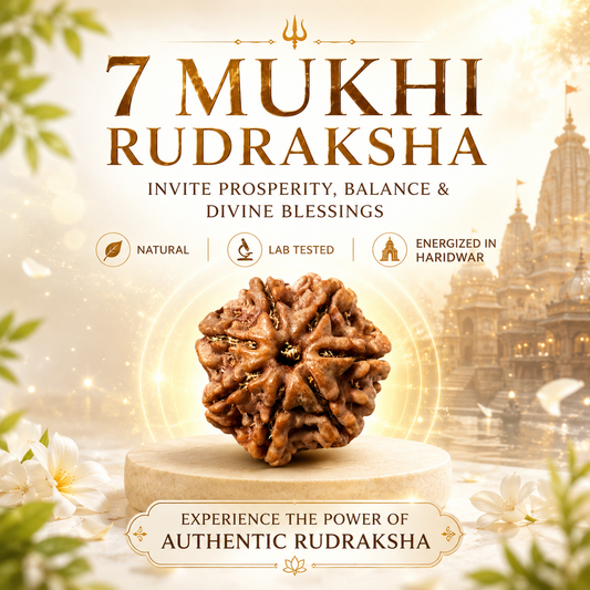 7 Mukhi Nepali Rudraksha - Saat Mukhi