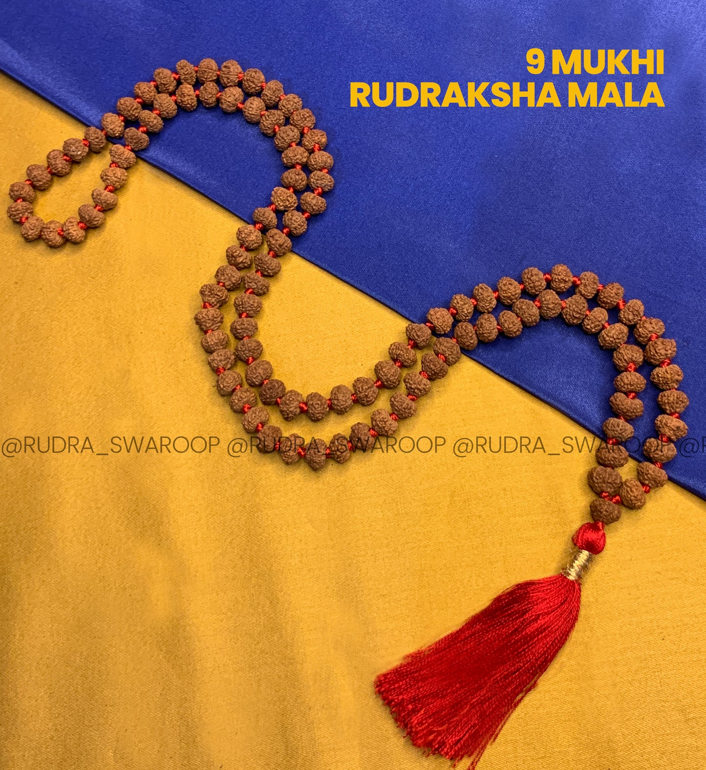 9 Mukhi Rudraksha Mala in Premium Quality