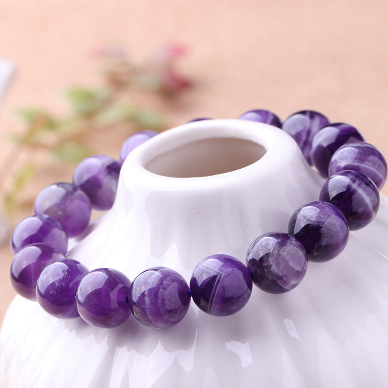 Amethyst 8mm Natural Stone Bracelet