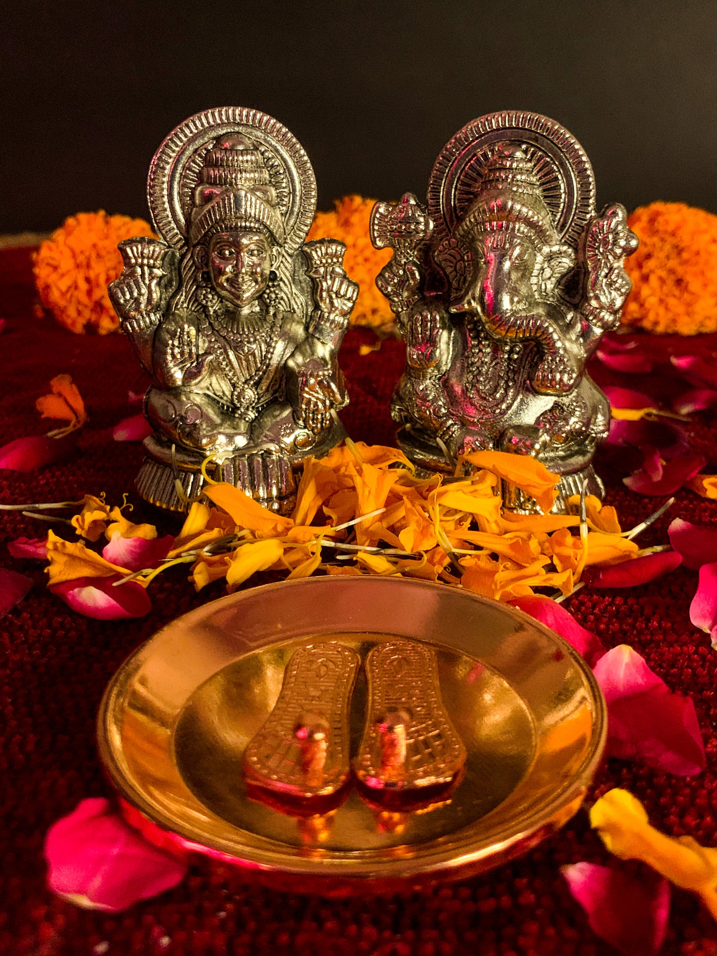 Ganesha And Lakshmi Idols