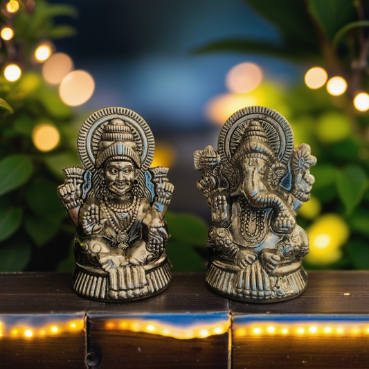 Ganesha And Lakshmi Idols