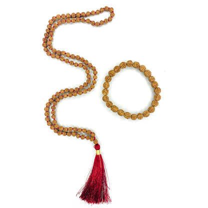 Rudraksha Mala and Rudraksha Bracelet Combos