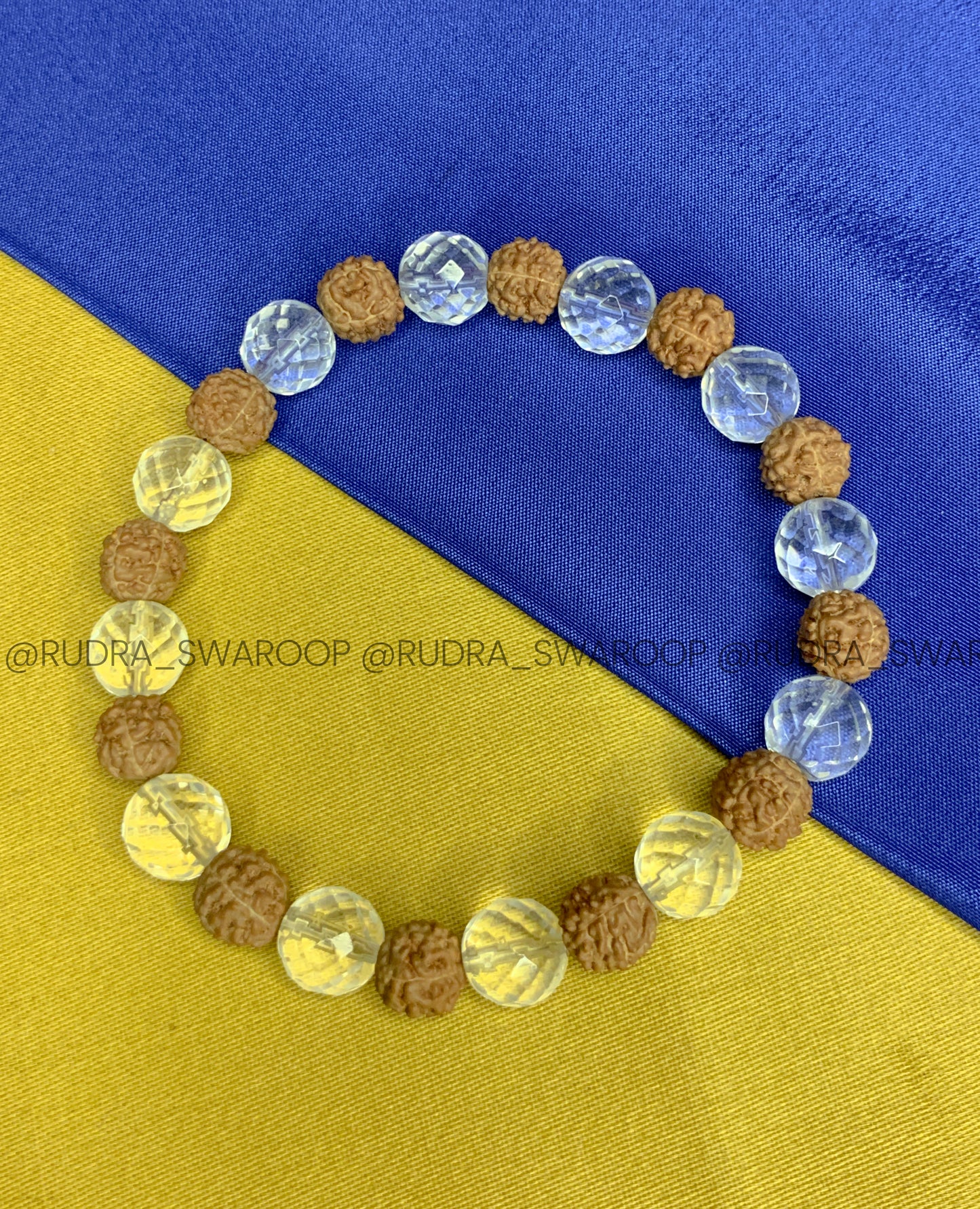 Rudraksha sphatik Bracelet
