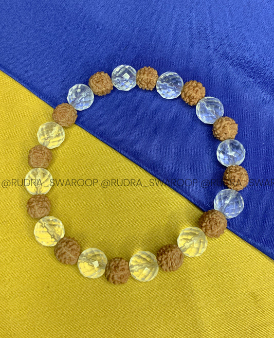 Rudraksha sphatik Bracelet