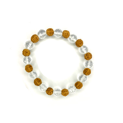 Rudraksha Sphatik Mala and bracelet