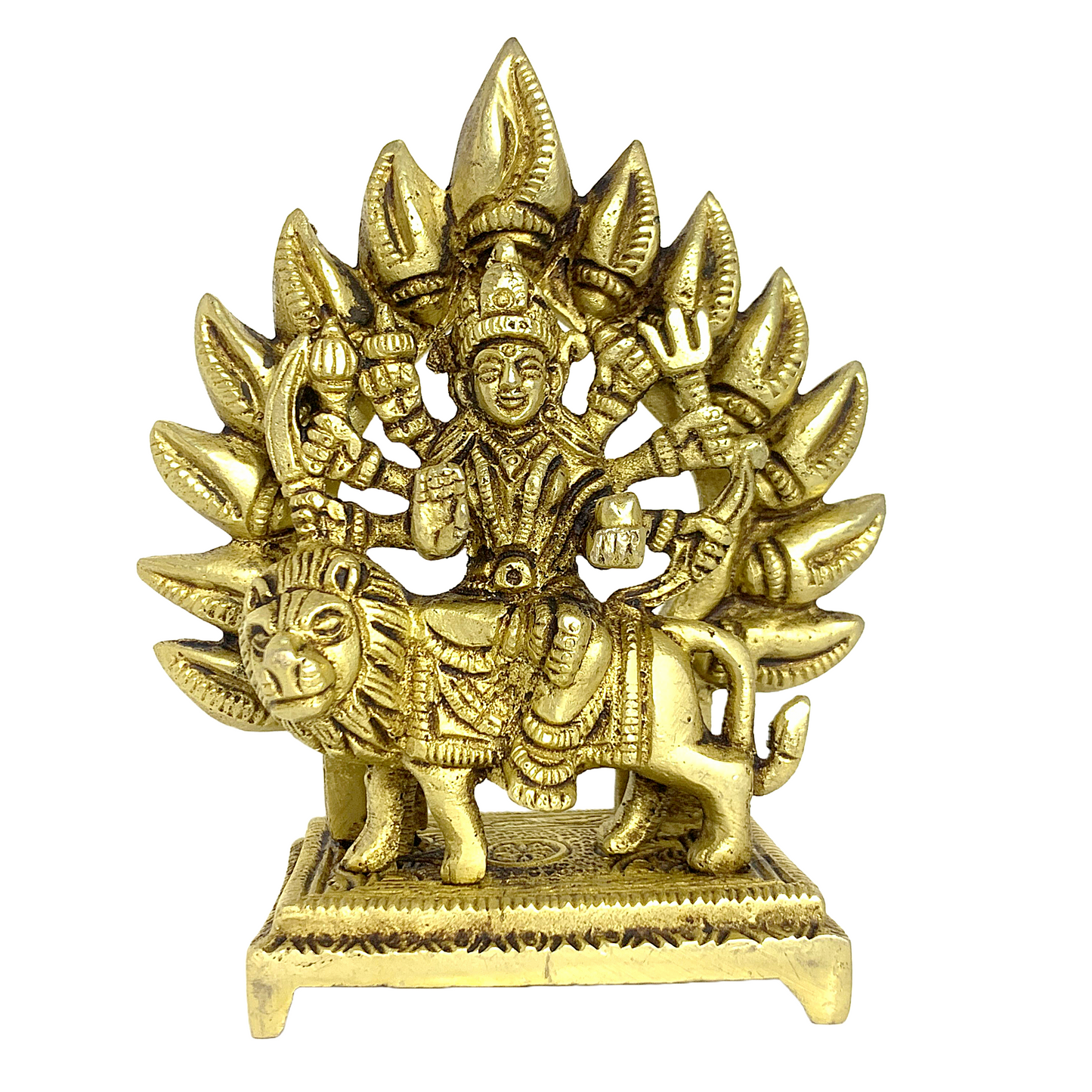 Durga Maa in Brass for pooja place