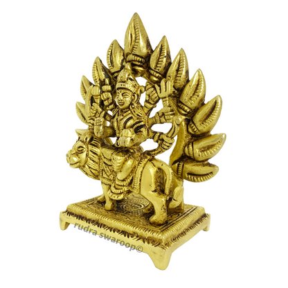 Durga Maa in Brass for pooja place