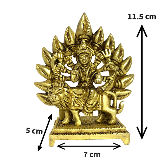 Durga Maa in Brass for pooja place