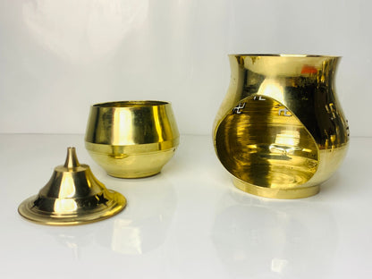 Brass Aroma Incense Burner (CAMPHOR LAMP)