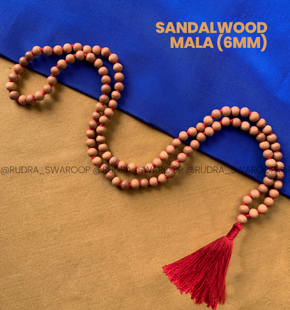 Sandalwood mala 6mm in Premium Quality