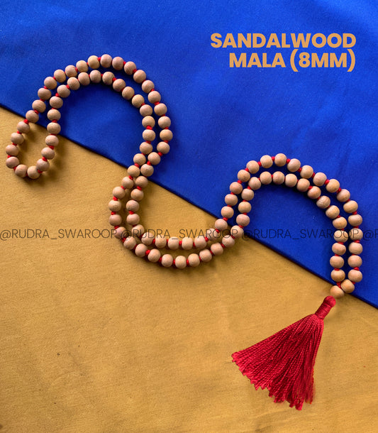 Sandalwood mala 8mm in Premium Quality
