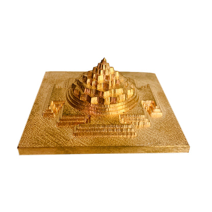 Maha Meru Shri Yantra in 3x3" with Copper and Accurate Cutting
