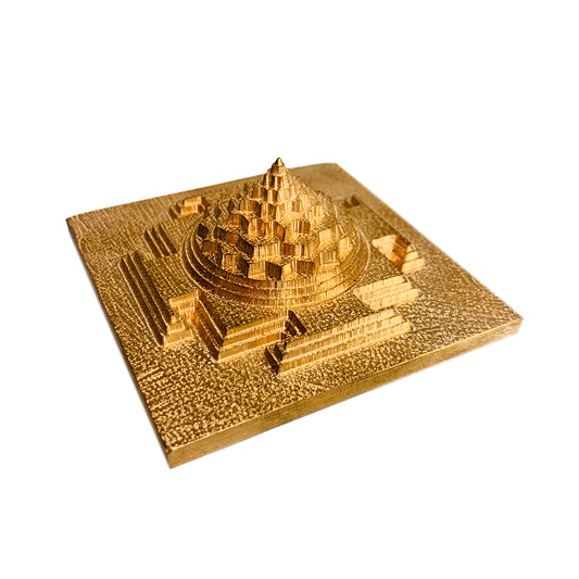 Maha Meru Shri Yantra in 3x3" with Copper and Accurate Cutting