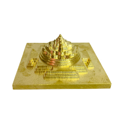Maha Meru Shri Yantra in 3x3" with Brass and Accurate Cutting.