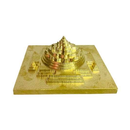 Maha Meru Shri Yantra in 3x3" with Brass and Accurate Cutting.